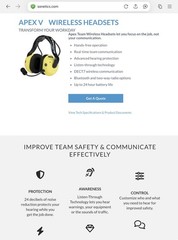 Sonetics APX377 full duplex DECT wireless headset for high noise – refurbished