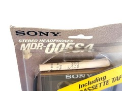 Vintage Sony MDR-005SA Walkman Stereo Headphones NOS Sealed w/ Cassette