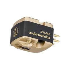 Audio-Technica AT33xMLD Dual Moving Coil Stereo Cartridge (Black and Gold)