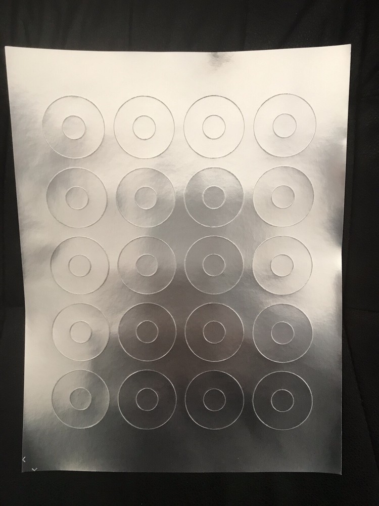 25 CRACKED DISC HUB REPAIR RING STICKER LABEL! CD DVD PLAYSTATION XBOX, ONE 360