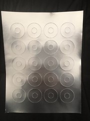 25 CRACKED DISC HUB REPAIR RING STICKER LABEL! CD DVD PLAYSTATION XBOX, ONE 360