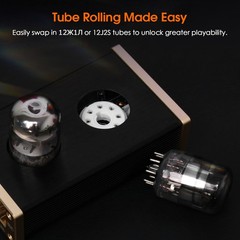 HiFi Pure Class A Vacuum Tube Preamp Mini Desktop Audio Preamp w/12J1S Tubes