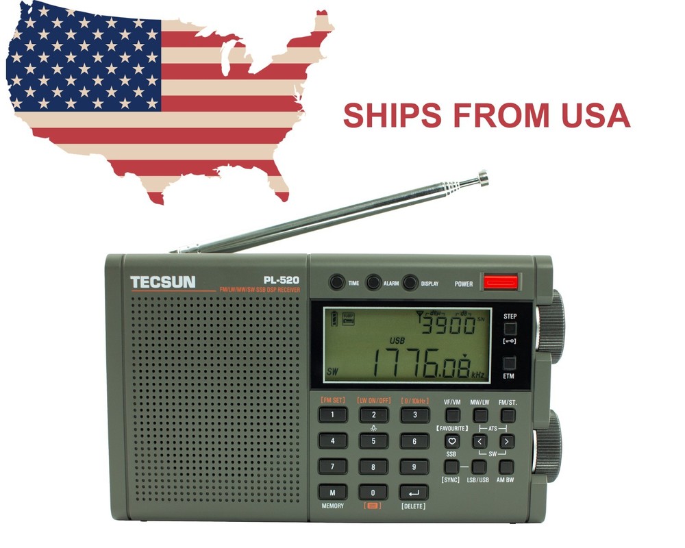 TECSUN PL-520 PLL DSP SSB Multi Band Radio **EXPORT VERSION**