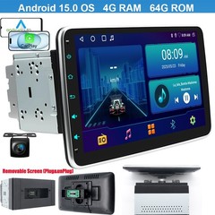 64GB Android 15.0 Rotatable 10.1″ Carplay Car Stereo Radio Player GPS Navi WIFI