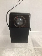 Vintage Rhapsody Solid State AM Portable Radio W/ Case Works Hong Kong
