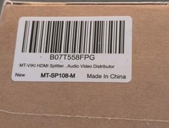 MT-VIKI 4K 1×8, 8 Port Powered HDMI Splitter Multi Monitor Outputs 4Kx2K@30Hz