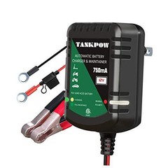 12V 0.75A Smart Battery Charger,Automatic Battery Charger&Battery dark green