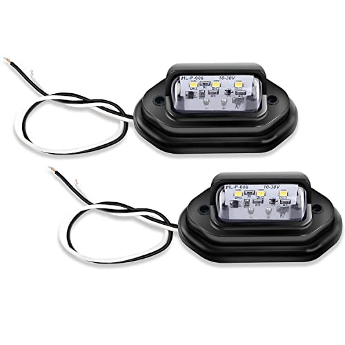 2PCS 12V LED License Tag Light Convenience Courtesy Door License Plate Light