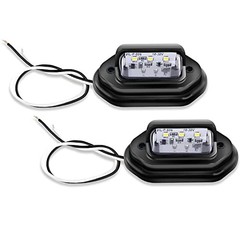 2PCS 12V LED License Tag Light Convenience Courtesy Door License Plate Light