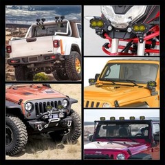 AUXBEAM Amber 4″ LED Work Light Bar Spot Pods Fog Offroad For ATV SUV Truck Boat