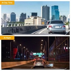 3 Lens Dash Cam Front Cabin Rear 1080P Night Vision, Parking Monitor, G-Sensor