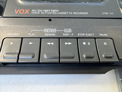Optimus VOX Cassette Recorder Voice Activation CTR-117 + 4 NEW Hi Grade Cassette