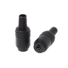 MinnowXY 10 Pcs 2 Pin DIN Speaker Plug 2-Pin app.40mm/1.57in, Black+sliver