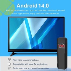 4K Ultra HD Android 14 TV Stick 2GB+16GB Allwinner H313 WiFi Streaming Device