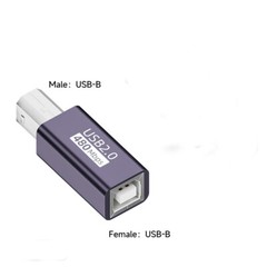 USB B Female to Type C 2.0 Adapter USB-B Micro Mini USB Male Converter Connector