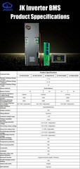 JK Inverter BMS V19 8S-16S 100-300A Family Energy Storage Lifepo4 Li-ion LTO lot