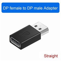 2 PCS DisplayPort Female To Male Adapter 8K DP 1.4 32.4Gbps Extender For PC
