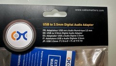 Cable Matters USB to 3.5 mm Digital Audio Adapter