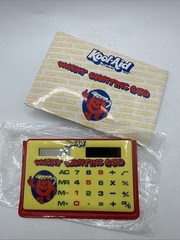 RARE VINTAGE – KOOL AID WACKY COUNTING CALCULATOR CARD – MADE IN HONG KONG