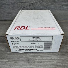 RDL FP-MR2 Message Repeater/20Hz-100kHz Frequency Response/Automatic Voice Over
