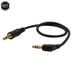 30cm 3.5mm to 3.5mm Jack to Jack Audio Cable Lead Gold Short Aux Car Stereo New