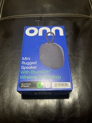 Groove Onn Mini Rugged Speaker Bluetooth Wireless IPX5 Grey