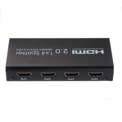 UHD 4K 60Hz HDMI 2.0 Repeater Amplifier Splitter Box Hub HDR 1080P 1×4 1In 4Out