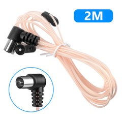2pcs FM Antenna 75 Ohm F Type Male Plug For Home Radio Stereo Receiver Aerial US