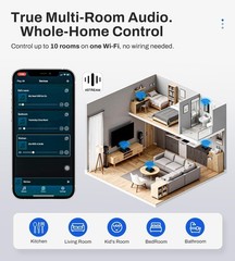 P30 300W x 2 Multiroom Streaming Amplifier Stereo Music Streamer with ESS ES9…