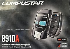 NEW Compustar CS8910-A, 2-Way Security/Alarm, Keyless Entry, LCD Remote