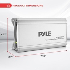2-Channel Compact Class D Weather Resistant Amplifier System – IPX4