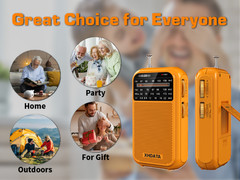 AM/FM/SW Portable Radio D220 Shortwave Receiver Pocket Radio Battery Operated US