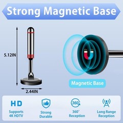 5.5 in Digital TV Antenna for Smart TV Indoor，2026 HD Antenna