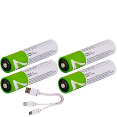 4PCS 1.5V 750mWh 2600mWh AA / AAA Battery USB Rechargeable Lithium ion Batteries