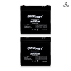 2 ExpertPower – 12V 50Ah 55Ah SLA Battery 12500 Screw in Terminals (B4)