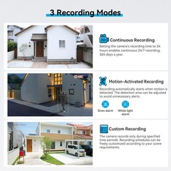 JENNOV Wireless Security Camera System Audio 10CH WIFI NVR 5MP CCTV Kit 1TB HDD