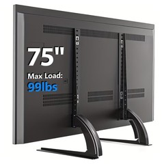 37-75” Universal Table Top TV Stand Base LCD LED VESA Pedestal Mount Bracket US