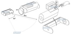 Portable Alarm System With PIR Motion Sensor With 90dB Alarm Siren Sound