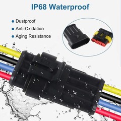 708Pcs 1-6 Pin Car Automotive Waterproof Electrical Wire Connectors Plug Kit Set