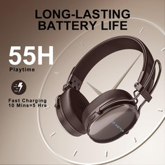Active Noise Cancellation Wireless Bluetooth On-Ear Headphones:With – Hi Res Sou