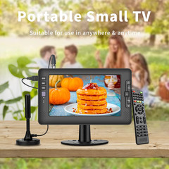 9″ IPS Screen Portable TV with Digital ATSC Tuner, USB Port, AV Input, Built-In