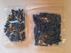 200 Pack 16-14 AWG Blue Male & Female Bullet Connectors Insulated Vinyl