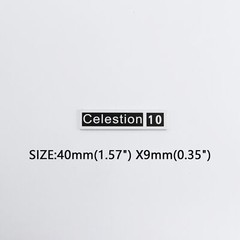 Celestion 10 Speaker Grill Logo Badge Emblem Aluminum 40mm(1.57″)X9mm(0.35″)