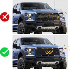 40×13″ Car Grill Mesh for Bumper,Cuttable Metal Mesh Grill with 3x6mm Diamond Sh