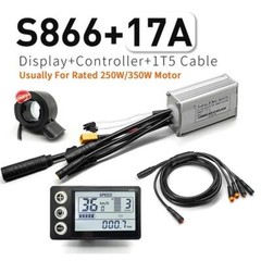 E-bike 24V/36V/48V 17A-30A Sine Wave Controller with Colorful LCD Display Kits