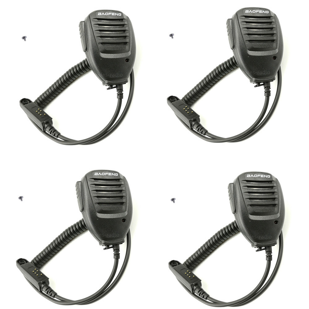 4Pcs waterproof Speaker Microphone BaoFeng UV-9R PLUS BF-A58 Radio Walkie Talkie