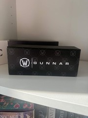 GUNNAR Gaming Glasses WoW Sylvanas, Amber Lens Blue Light Blocking, Forsaken Red