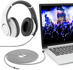 Headphone Extension Cable 10 Ft 3.5Mm Male to Female Stereo Audio Exte…