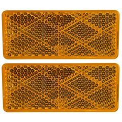 [ALL STAR TRUCK PARTS] 3-1/8″ Rectangular Stick On Reflector – Trailers, Trucks,