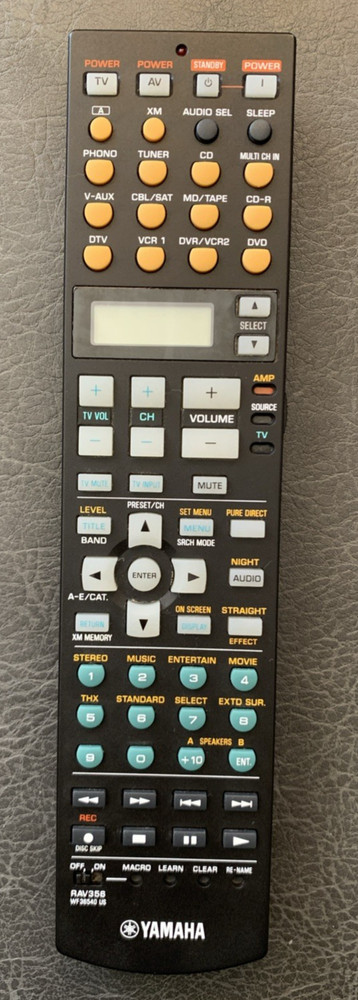 Yamaha RAV-356 WF 36540 US Remote Control – Used, Pro Cleaned & Tested
